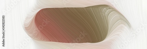 abstract flowing banner with pastel brown, antique white and rosy brown colors. fluid curved lines with dynamic flowing waves and curves