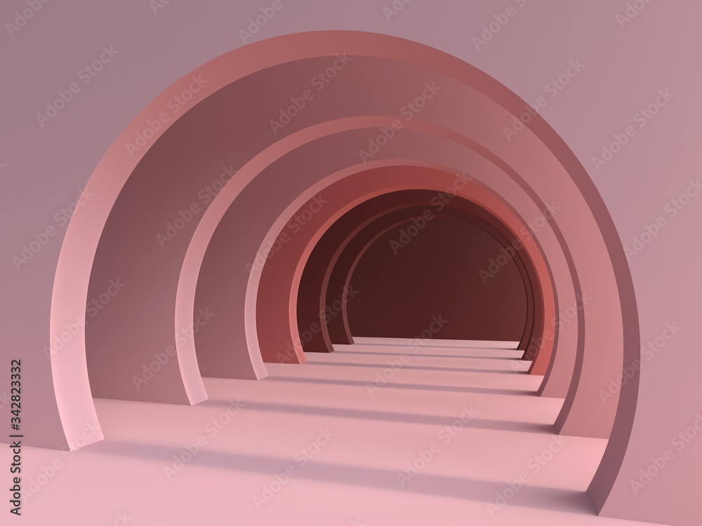 Fototapeta premium 3d rendering of modern abstract background in pastel color