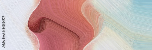 abstract dynamic banner design with light gray, sienna and indian red colors. fluid curved flowing waves and curves