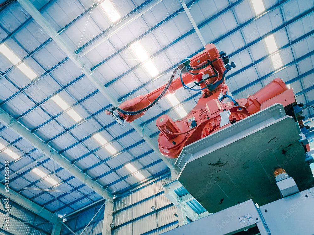 robotic and AI engineering with technology 4.0 innovation use in injection molding factory robotic and AI engineering with technology 4.0 innovation use in injection molding factory