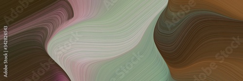 abstract colorful banner with old mauve, dark gray and gray gray colors. fluid curved flowing waves and curves