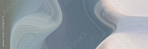 abstract modern header with slate gray, light gray and ash gray colors. fluid curved lines with dynamic flowing waves and curves