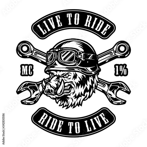 Vintage motorcycle badge