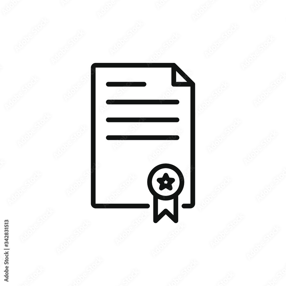 single icon of award with outline style design single icon of award with outline style design