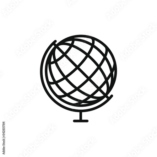 globe icon world icon vector illustration