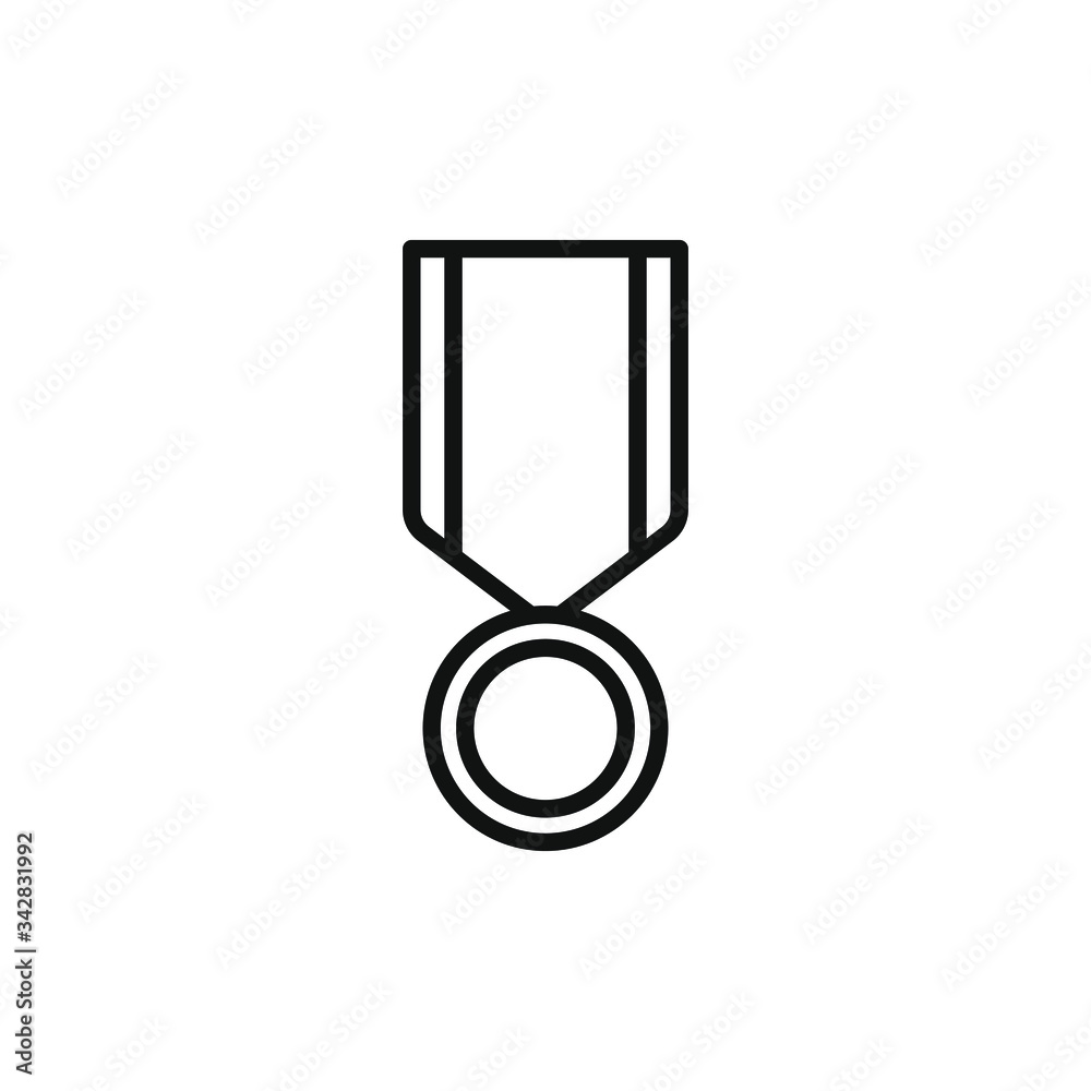 simple icon of a medal vector illustration simple icon of a medal vector illustration