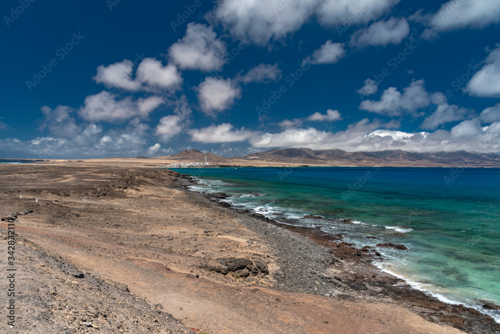 Morro Jable town on the island of Fuerteventura in the Canaries