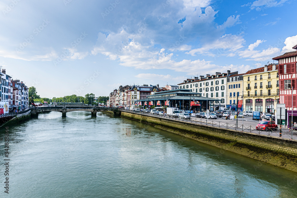 Obraz premium Bayonne city in southwestern France