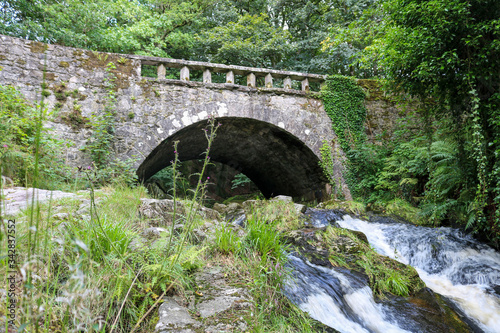 Old bridge over the river. Ireland