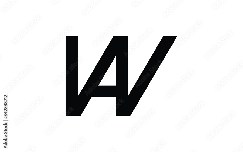 AW or WA and A, W Uppercase Letter Initial Logo Design, Vector Template AW or WA and A, W Uppercase Letter Initial Logo Design, Vector Template