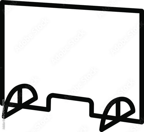 Counter Protector Barrier icon, Cashier Guard icon