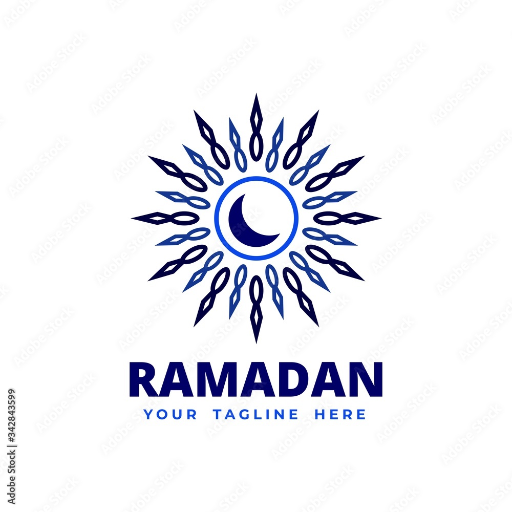 Fototapeta premium Ramadan Mandala Logo Template