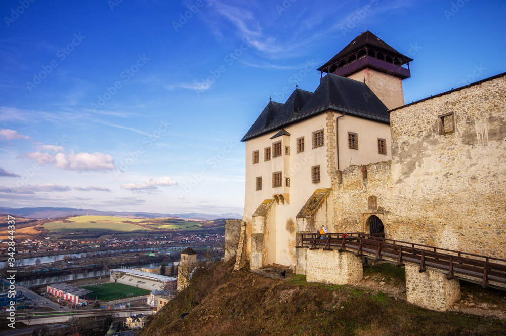 Historical Trencin castle ,Slovakia