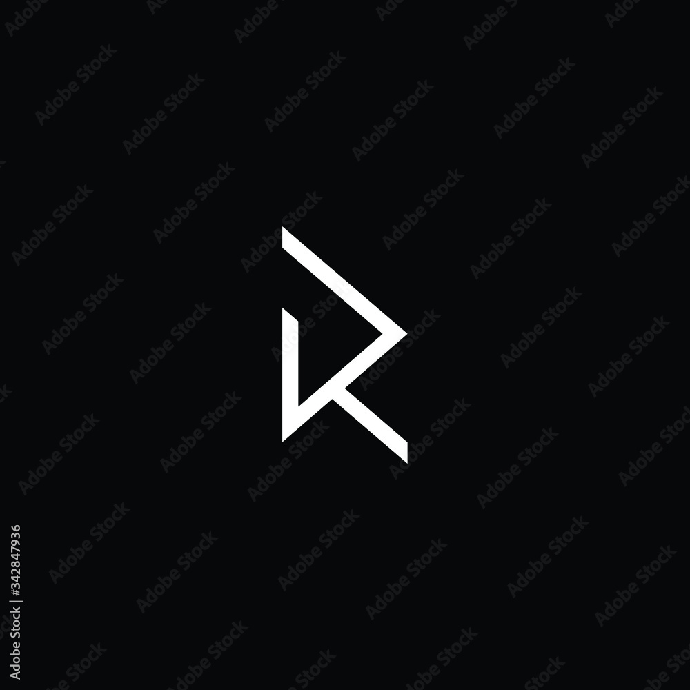 Minimal elegant monogram art logo. Outstanding professional trendy awesome artistic R RD DR initial based Alphabet icon logo. Premium Business logo White color on black background Minimal elegant monogram art logo. Outstanding professional trendy awesome artistic R RD DR initial based Alphabet icon logo. Premium Business logo White color on black background