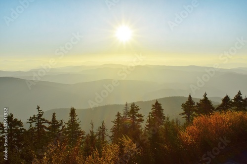 sunrise over the mountains