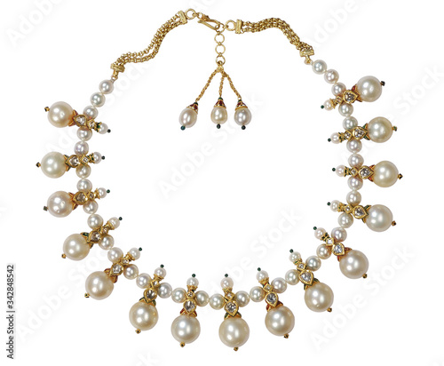 Pearls, antique precious jewelry, Jaipur, Rajasthan , royal India	