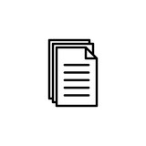 Document icon flat vector design