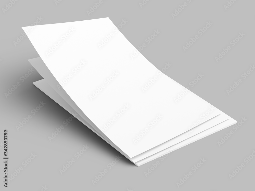 Empty paper sheets in A4 format. Ream of white paper. Empty paper sheets in A4 format. Ream of white paper.