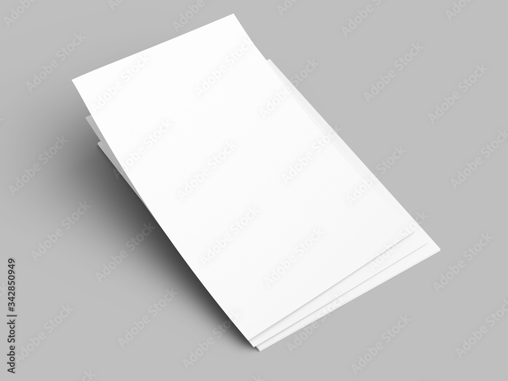 Empty paper sheets in A4 format. Ream of white paper. Empty paper sheets in A4 format. Ream of white paper.