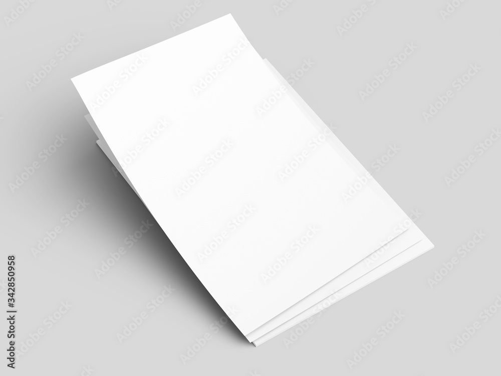 Empty paper sheets in A4 format. Ream of white paper. Empty paper sheets in A4 format. Ream of white paper.