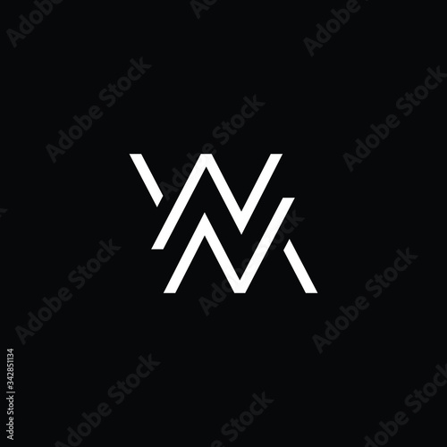 Slika na platnu Minimal elegant monogram art logo