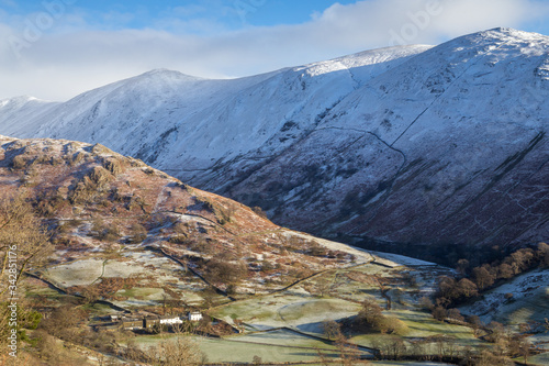 Winter scenery from the English Lake District area in Cumbria.