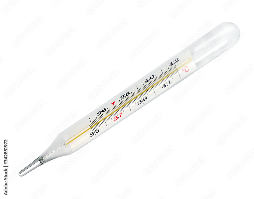 Thermometers celsius Medical Temperature Measurement Device Top View isolated Thermometers celsius Medical Temperature Measurement Device Top View isolated