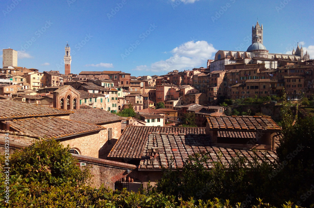 View of the city of Siena. Italy.