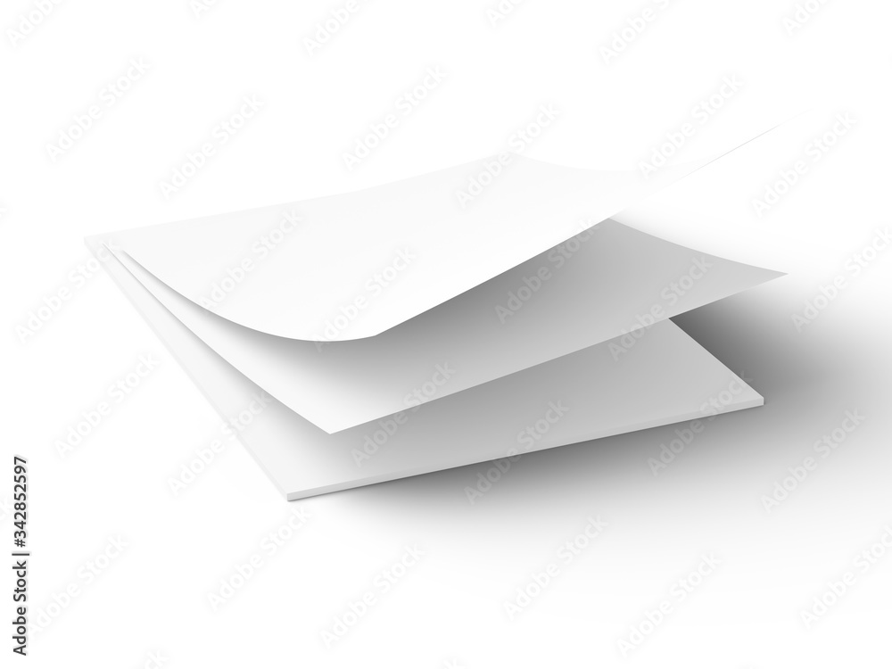 Empty paper sheets in A4 format. Ream of white paper. Empty paper sheets in A4 format. Ream of white paper.