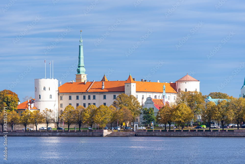 Riga, view old castle, Riga Castle in Latvia Riga, view old castle, Riga Castle in Latvia