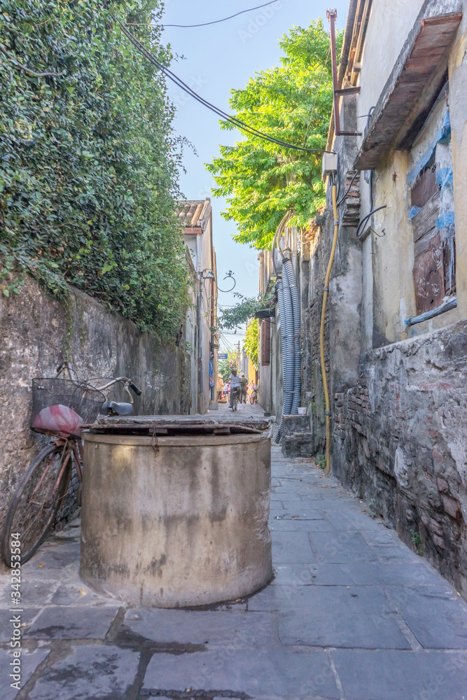 Obraz premium view of Hoi An ancient town, UNESCO world heritage, at Quang Nam province. Vietnam. Hoi An is one of the most popular destinations in Vietnam