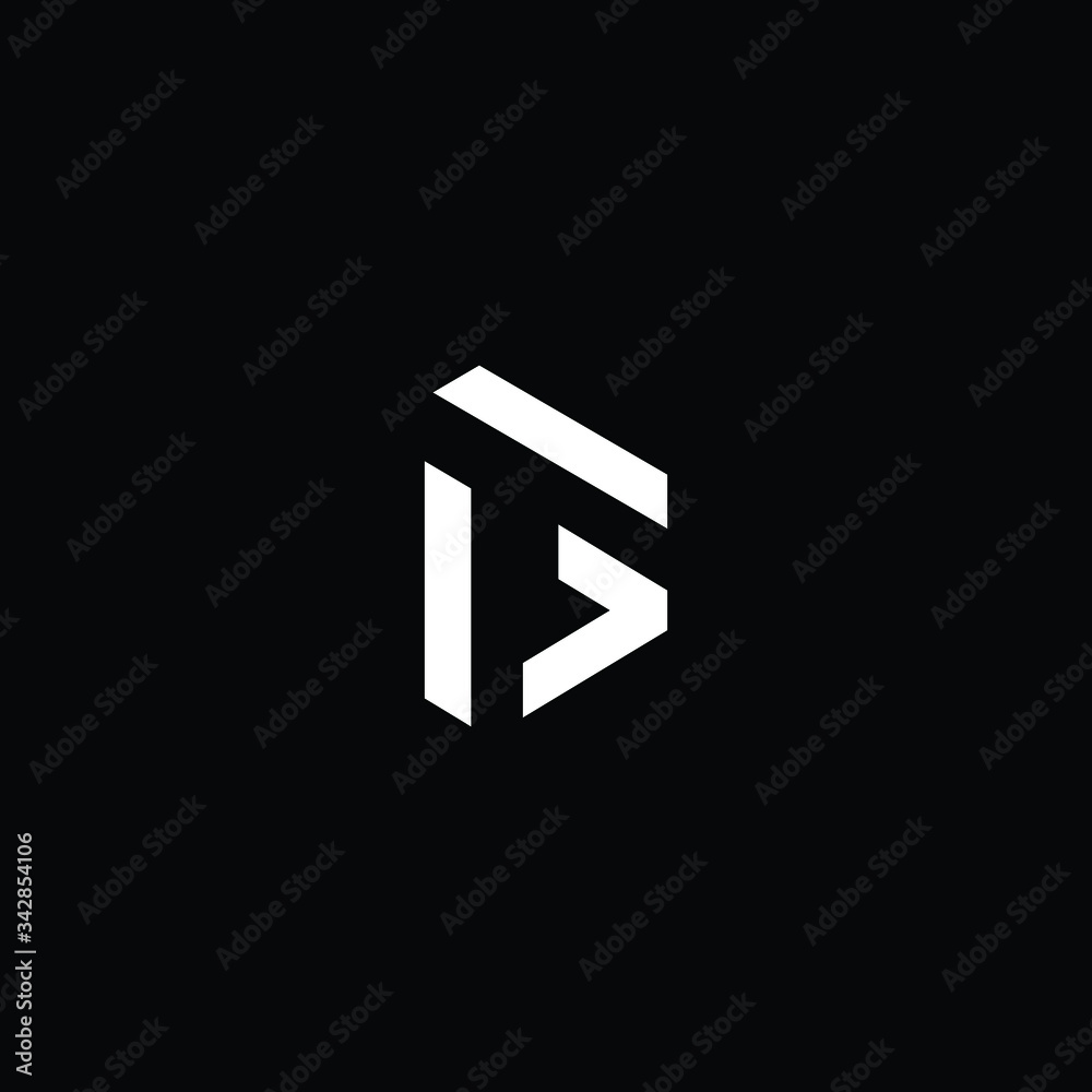 Obraz premium Minimal elegant monogram art logo. Outstanding professional trendy awesome artistic FG GF initial based Alphabet icon logo. Premium Business logo White color on black background