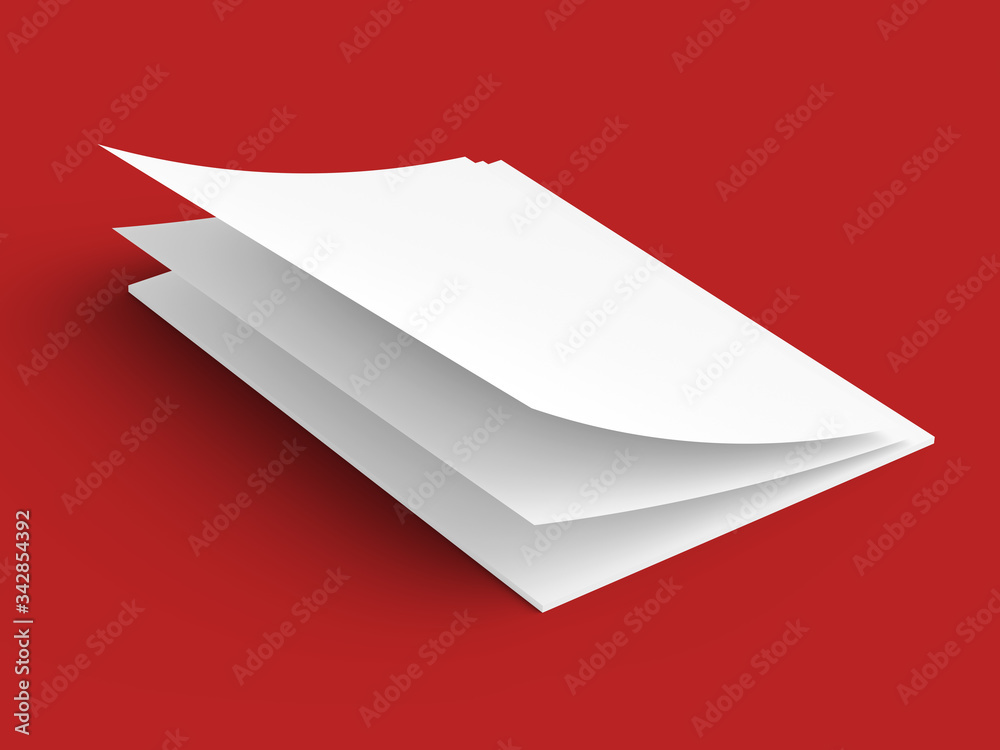 Empty paper sheets in A4 format. Ream of white paper. Empty paper sheets in A4 format. Ream of white paper.