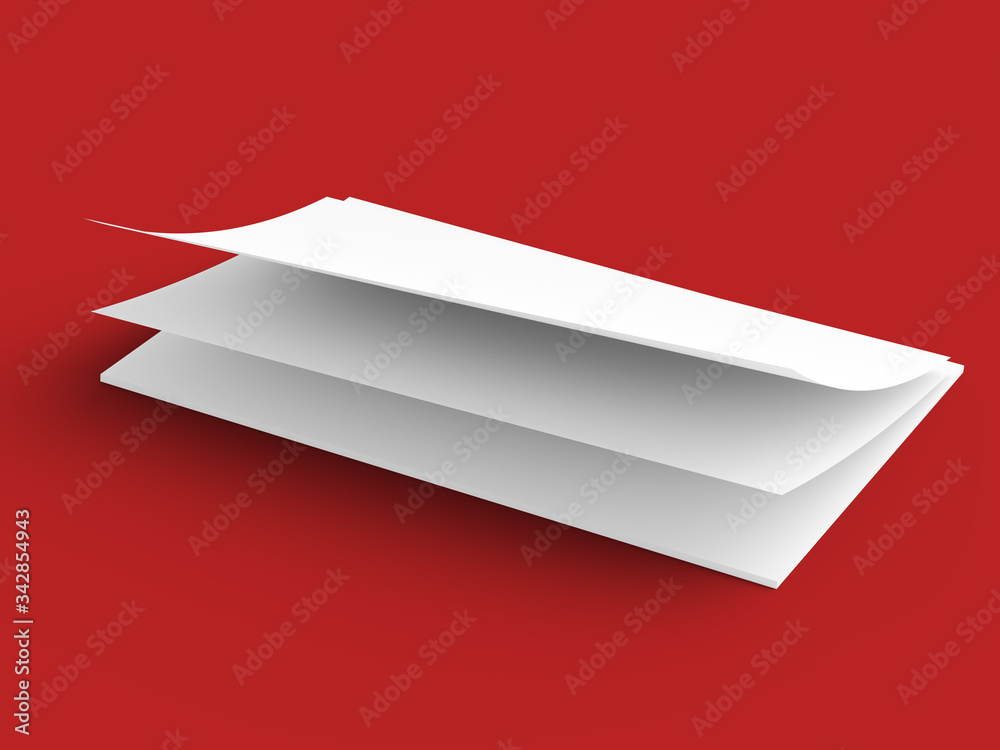 Empty paper sheets in A4 format. Ream of white paper. Empty paper sheets in A4 format. Ream of white paper.