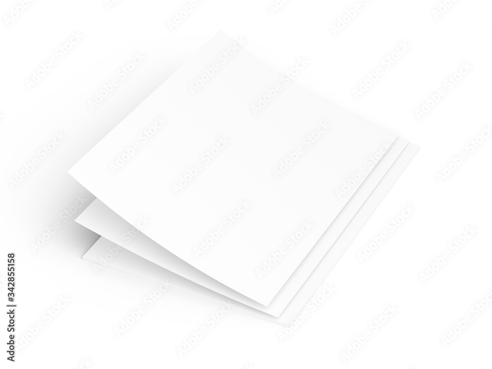 Empty paper sheets in A4 format. Ream of white paper. Empty paper sheets in A4 format. Ream of white paper.