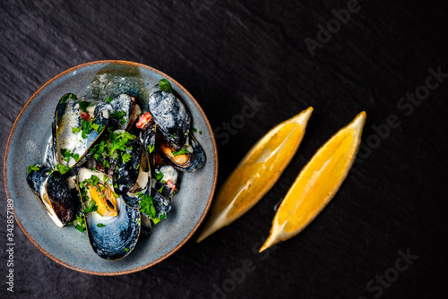 Cooked Blue mussels
