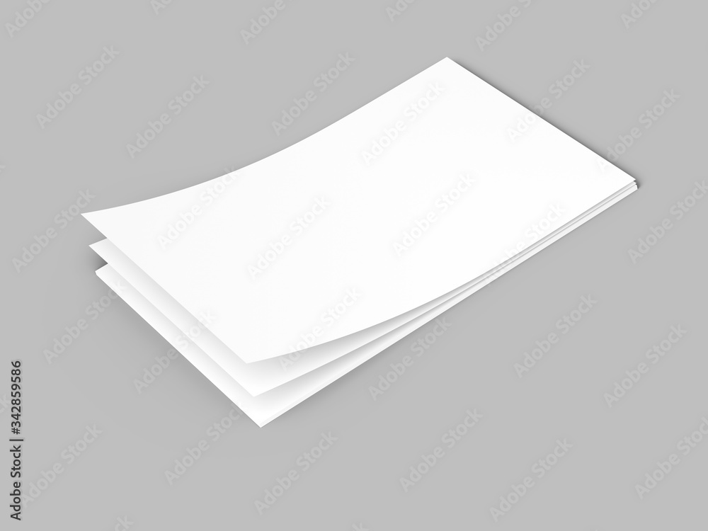 Empty paper sheets in A4 format. Ream of white paper. Empty paper sheets in A4 format. Ream of white paper.