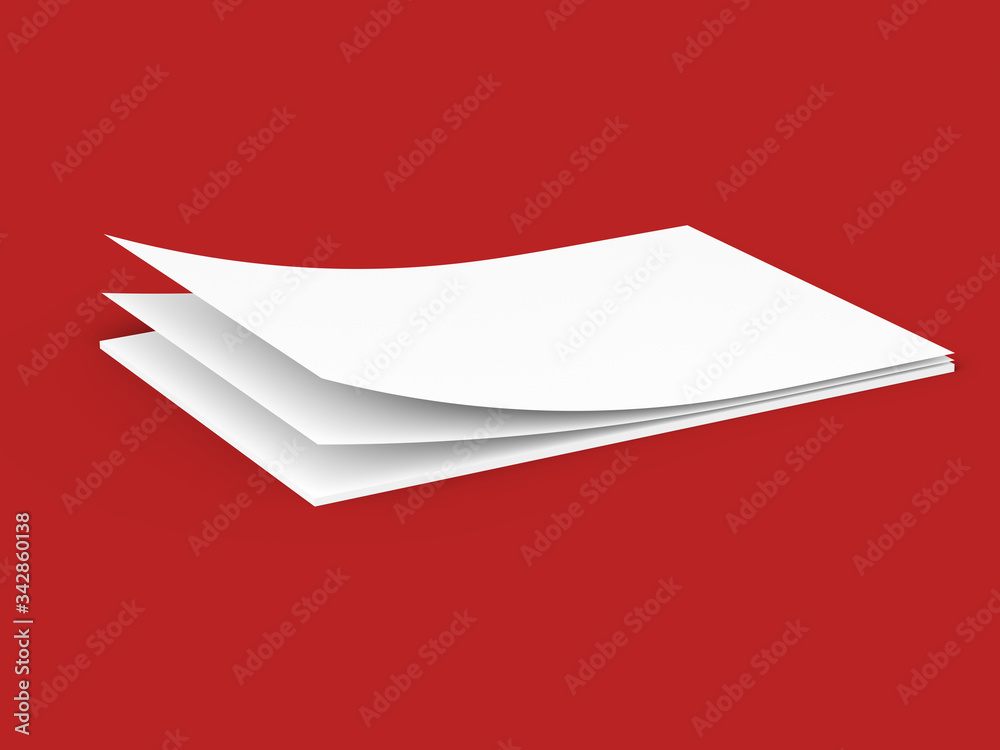 Empty paper sheets in A4 format. Ream of white paper. Empty paper sheets in A4 format. Ream of white paper.