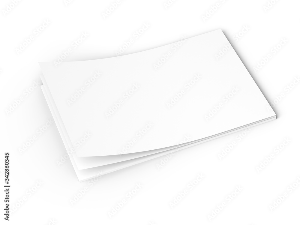 Empty paper sheets in A4 format. Ream of white paper. Empty paper sheets in A4 format. Ream of white paper.