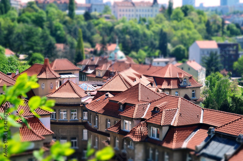 Tela Red roofs of old Prague