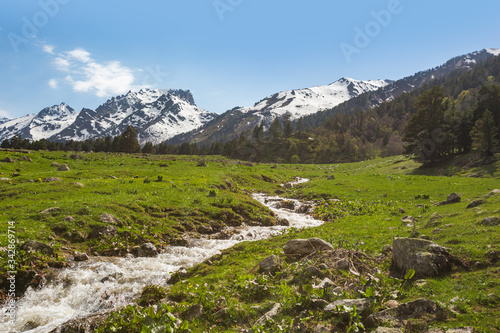 Φωτογραφία stream in Caucasus Mountains