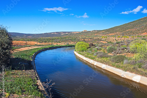 Wide irrigation canal on Oliphants River