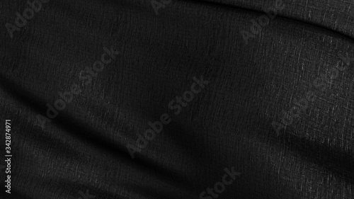 Εκτύπωση καμβά Empty black flag and copy space for advertisement