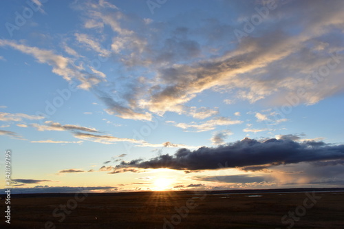 Chelyabinsk Lakes sunset landscape in the evening © Lushchikov Valeriy