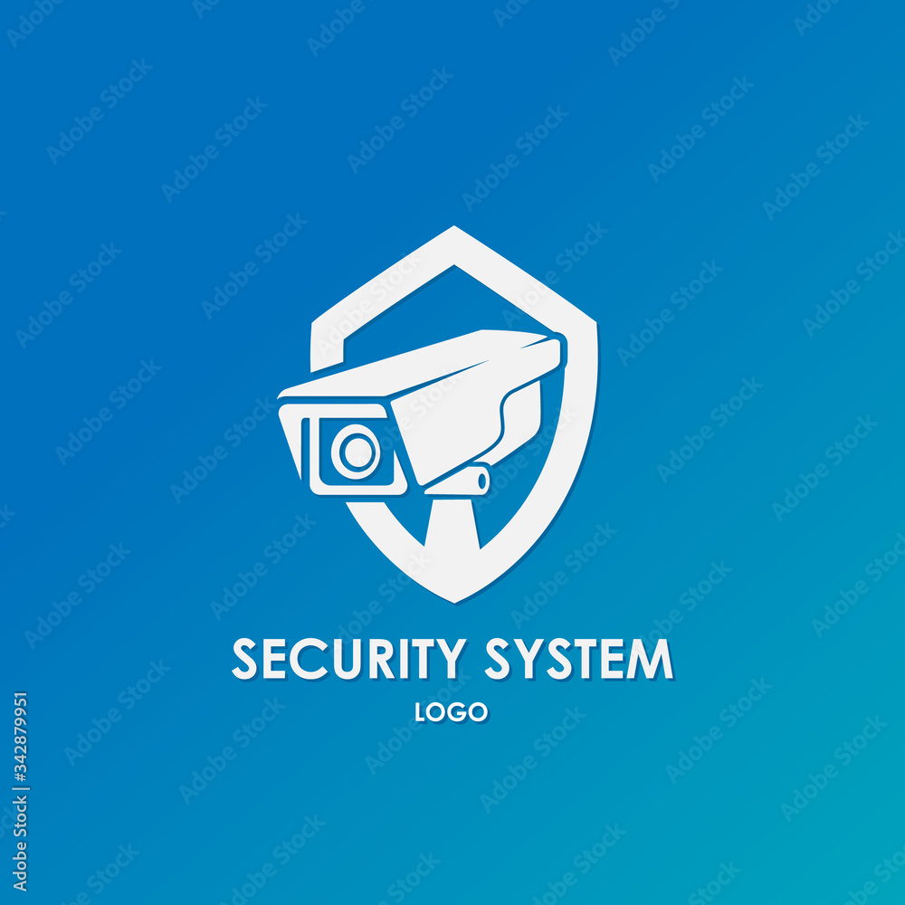 Web camera in the shield logo template. CCTV camera vector design. Security and technology illustration Web camera in the shield logo template. CCTV camera vector design. Security and technology illustration