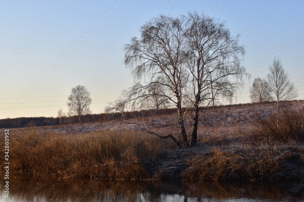 Ural spring landscape of the Ural river and so on Ural spring landscape of the Ural river and so on