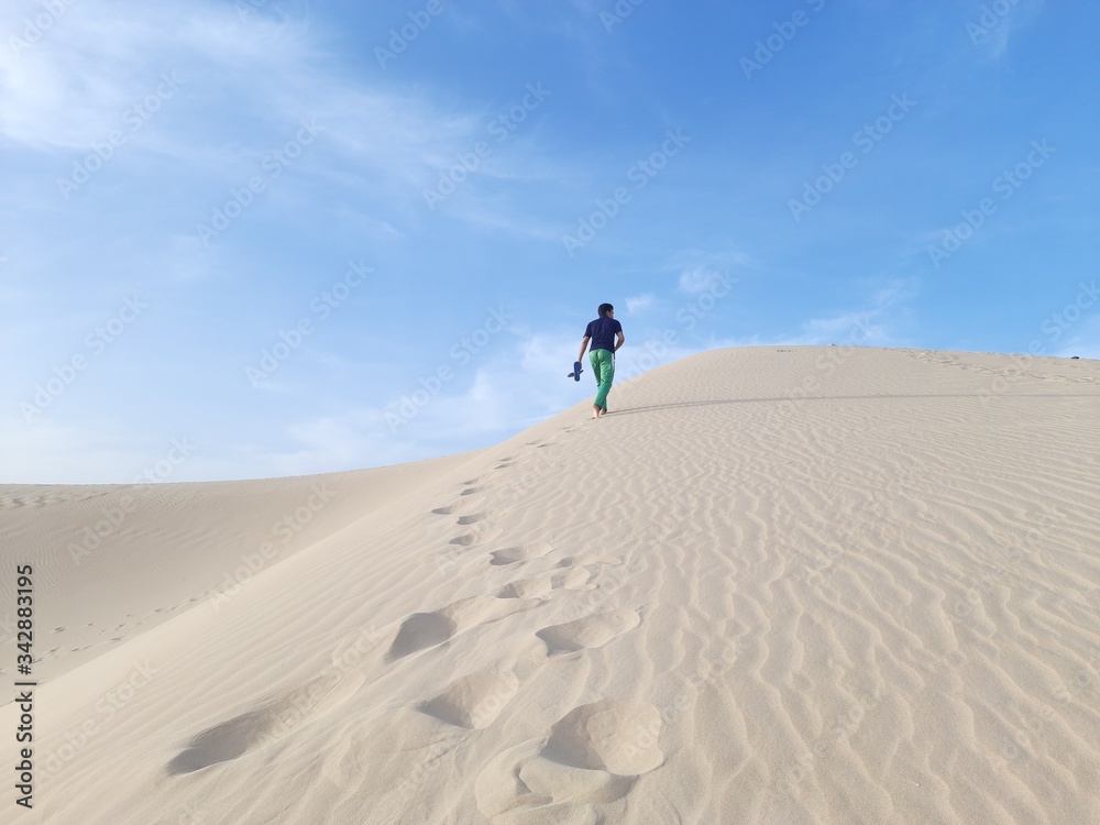 Traveling to sahara desert of Algeria in North Africa Traveling to sahara desert of Algeria in North Africa