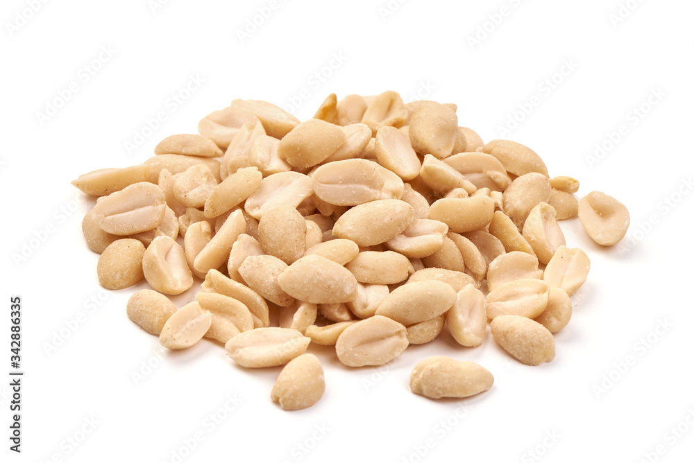 Peanut, Nuts, isolated on white background