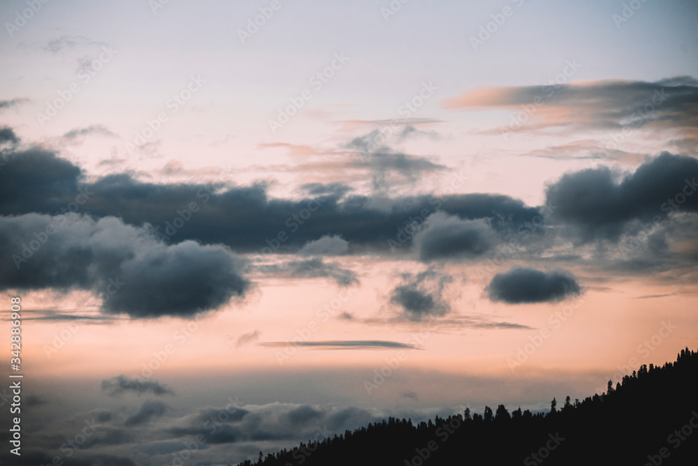 sunrise over the mountains