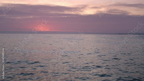 Atlantic Ocean at Magic Hour. Cornwall, England.